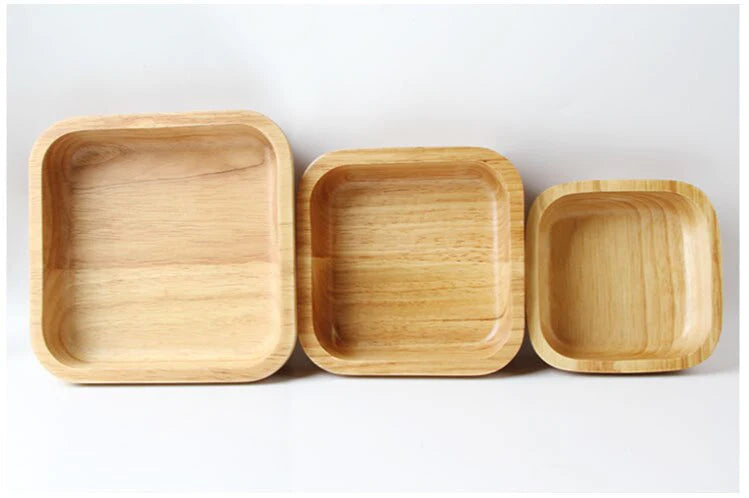Square Shaped Wooden Bowl