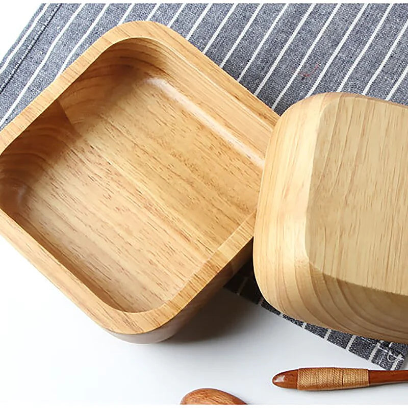 Square Shaped Wooden Bowl